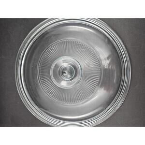 Vintage Pyrex 622 Clear Glass Casserole Lid Fits 1 Quart Round C-06